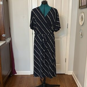 H&M Blue and White Striped Garment